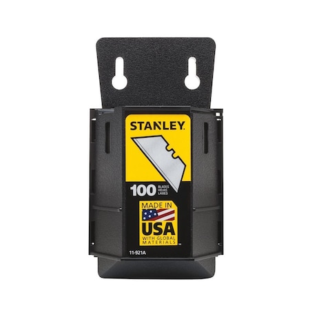 STANLEY Steel Heavy Duty Blade Dispenser with Blades 2.4 in. L 100 pc 11-921A